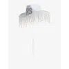 Gigi & Olive Womens White Mrs Diamanté Fringed Woven Cowgirl Hat In Blue