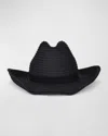 Gigi Burris Britney Hemp Cowboy Hat In Black