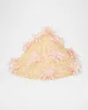 Gigi Burris Hanford Pointed Straw Hat In Dusty Rose