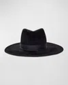 Gigi Burris Jeanne Black Felt Fedora In Black