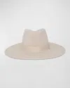 Gigi Burris Jeanne Ivory Felt Fedora In Ivory