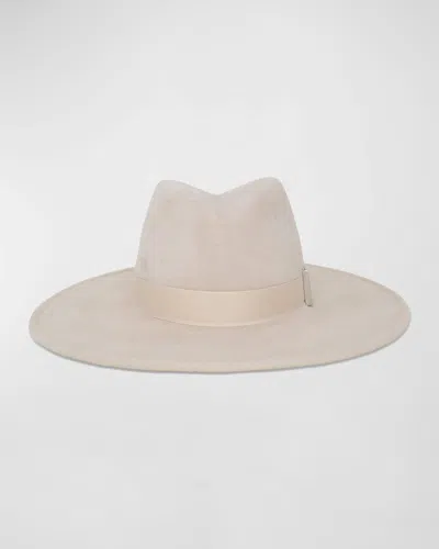 Gigi Burris Jeanne Ivory Felt Fedora