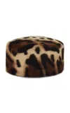 Gigi Burris Lauren Animal Print Pillbox In Brown