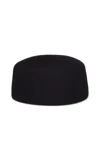 Gigi Burris Lauren Wool-felt Flat Cap In Black