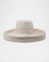 Gigi Burris Leigh Cotton Floppy Fedora In Natural