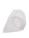 Gigi Burris Millinery Double Veil Headband In White
