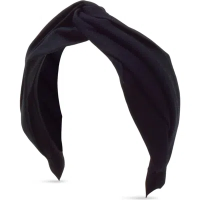 Gigi Burris Millinery Ellery Twist Canvas Headband In Black