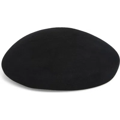 Gigi Burris Millinery Esme Wool Beret In Black