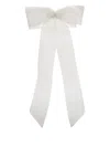 Gigi Burris Millinery Grace Bow Wrap Veil In White
