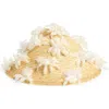 Gigi Burris Millinery Hanford Floral Straw Cocktail Hat