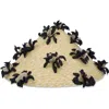 Gigi Burris Millinery Hanford Floral Straw Cocktail Hat In Natural/black