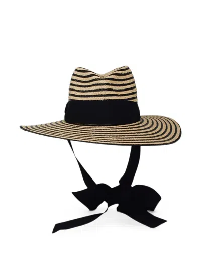 Gigi Burris Millinery Jeanne Striped Raffia Hat In Multi