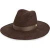 Gigi Burris Millinery Jeanne Velour Felt Fedora In Brown