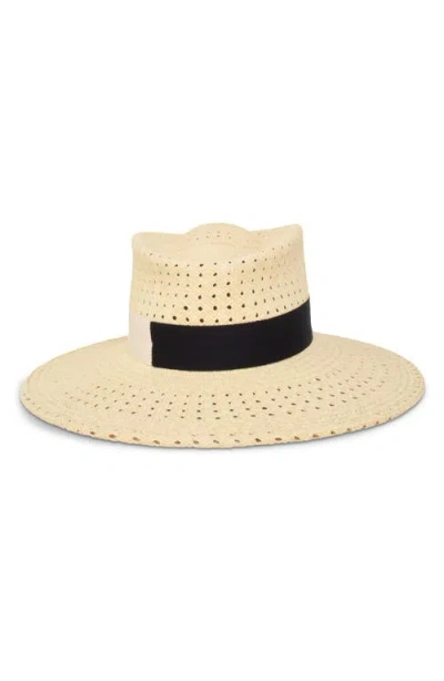 Gigi Burris Millinery Merle Open Weave Straw Sun Hat In Neutral