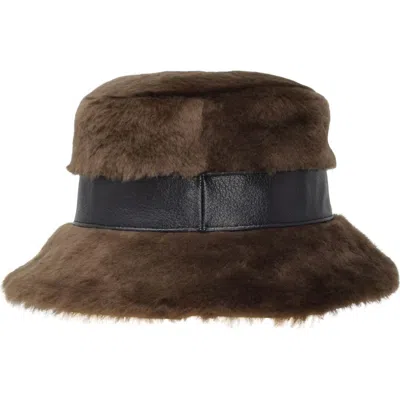 Gigi Burris Millinery Molly Faux Fur Hat In Brown