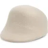 Gigi Burris Millinery Rex Wool Felt Cloche Hat In White