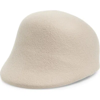 Gigi Burris Millinery Rex Wool Felt Cloche Hat In White
