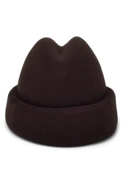 Gigi Burris Millinery Sharina Wool Felt Hat In Brown