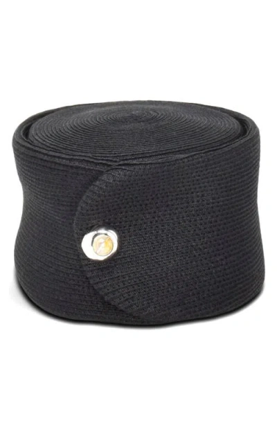 Gigi Burris Millinery Tenley Toya Straw Hat In Black