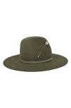 Gigi Burris Millinery Waverly Hat With Silver Pin In Green