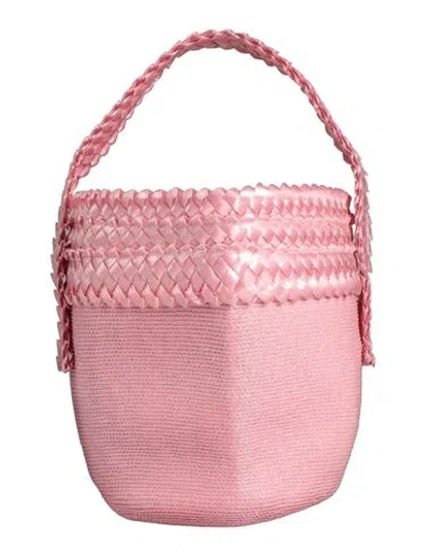Gigi Burris Millinery Woman Handbag Pink Size - Textile Fibers, Plastic