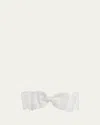 Gigi Burris Pauline Lace Bow In Ivory