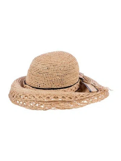 Pre-owned Gigi Burris Raffia Sun Hat