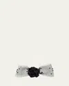 Gigi Burris Rebecca Silk Blend Rosette Bow In Black