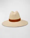 Gigi Burris Requiem Straw Fedora In Rust