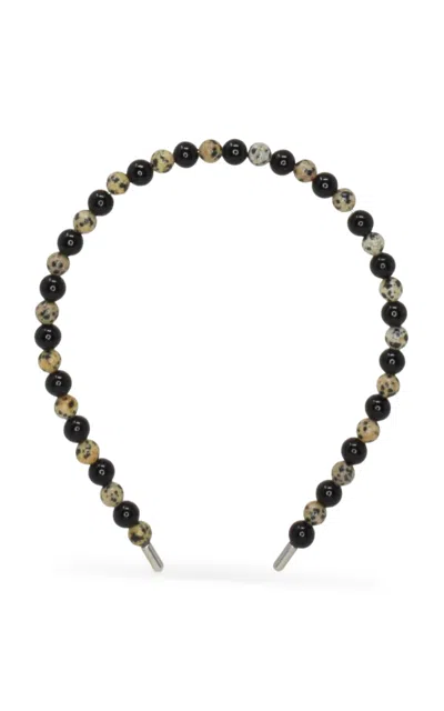 Gigi Burris Ruby Dalmation Headband In Black