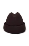 Gigi Burris Sharina Structured Cuffed Cap In Brown