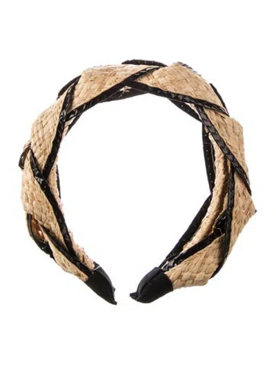 Pre-owned Gigi Burris Tweed Hair Accessory W/tags In Neutrals