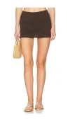 Gigi C Abby Skirt In 巧克力色