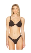 Gigi C Alice Bra Bikini Top In Chocolate