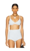 Gigi C Georgia Bikini Top In Mist