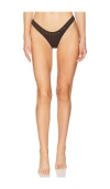 Gigi C Jaclyn Bikini Bottom In Chocolate