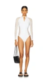 Gigi C Nicole Surfsuit One Piece In White