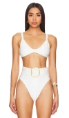 Gigi C Shay Bikini Top In Pearl