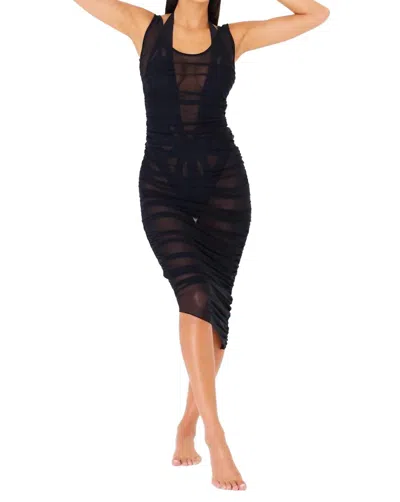 Gigi C Stevie Midi Dress In Black