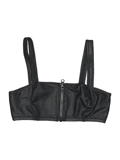 Pre-owned Gigi C Swimsuit Top Black Swimwear
