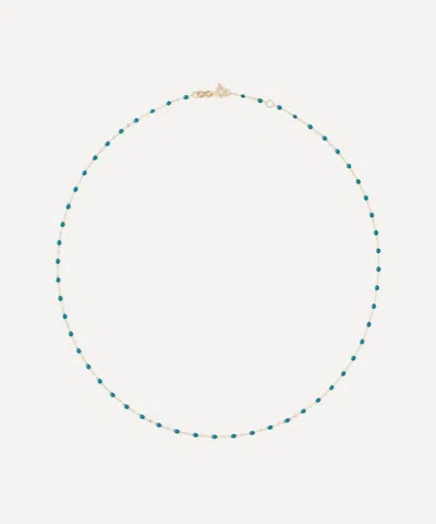Gigi Clozeau 18ct Gold Classic Gigi Jungle Resin Bead Necklace