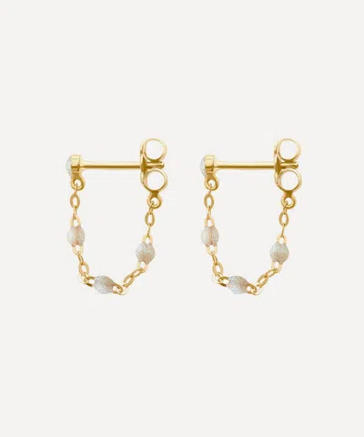 Gigi Clozeau 18ct Gold Classic Gigi Opal Dangling Resin Drop Earrings
