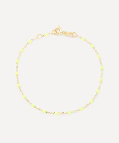 Gigi Clozeau 18ct Gold Classic Gigi Resin Bead Bracelet