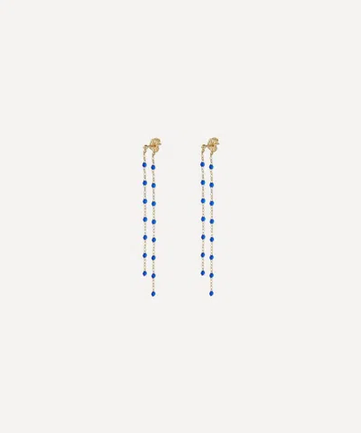 Gigi Clozeau 18ct Gold Classic Gigi Resin Bead Drop Earrings