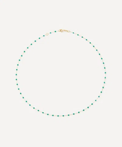 Gigi Clozeau 18ct Gold Classic Gigi Resin Bead Necklace