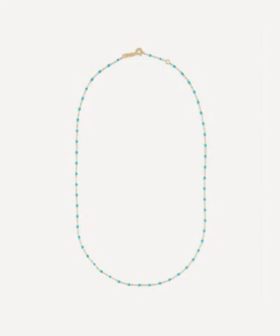 Gigi Clozeau 18ct Gold Classic Gigi Resin Bead Necklace In Green