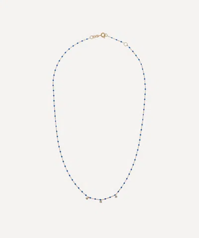 Gigi Clozeau 18ct Gold Mini Gigi Resin Bead And Diamond Necklace