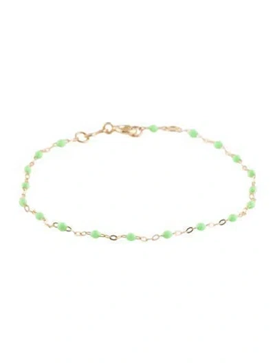 Pre-owned Gigi Clozeau 18k Classic Gigi Anis Bracelet, 6.5" In Green
