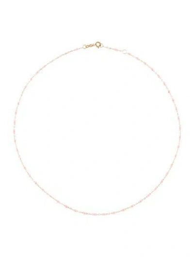 Pre-owned Gigi Clozeau 18k Classic Gigi Saumon Necklace, 16.5" In Multi
