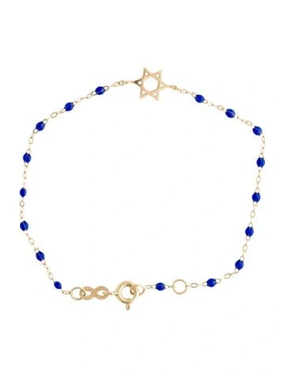 Pre-owned Gigi Clozeau 18k Classic Star Of David Bracelet, 6.5" In Multi